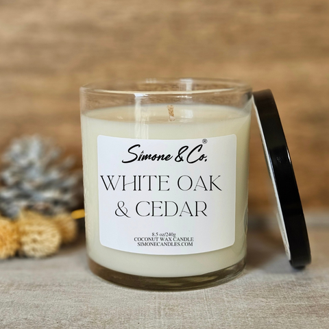 White Oak & Cedar 2-Wick Candle