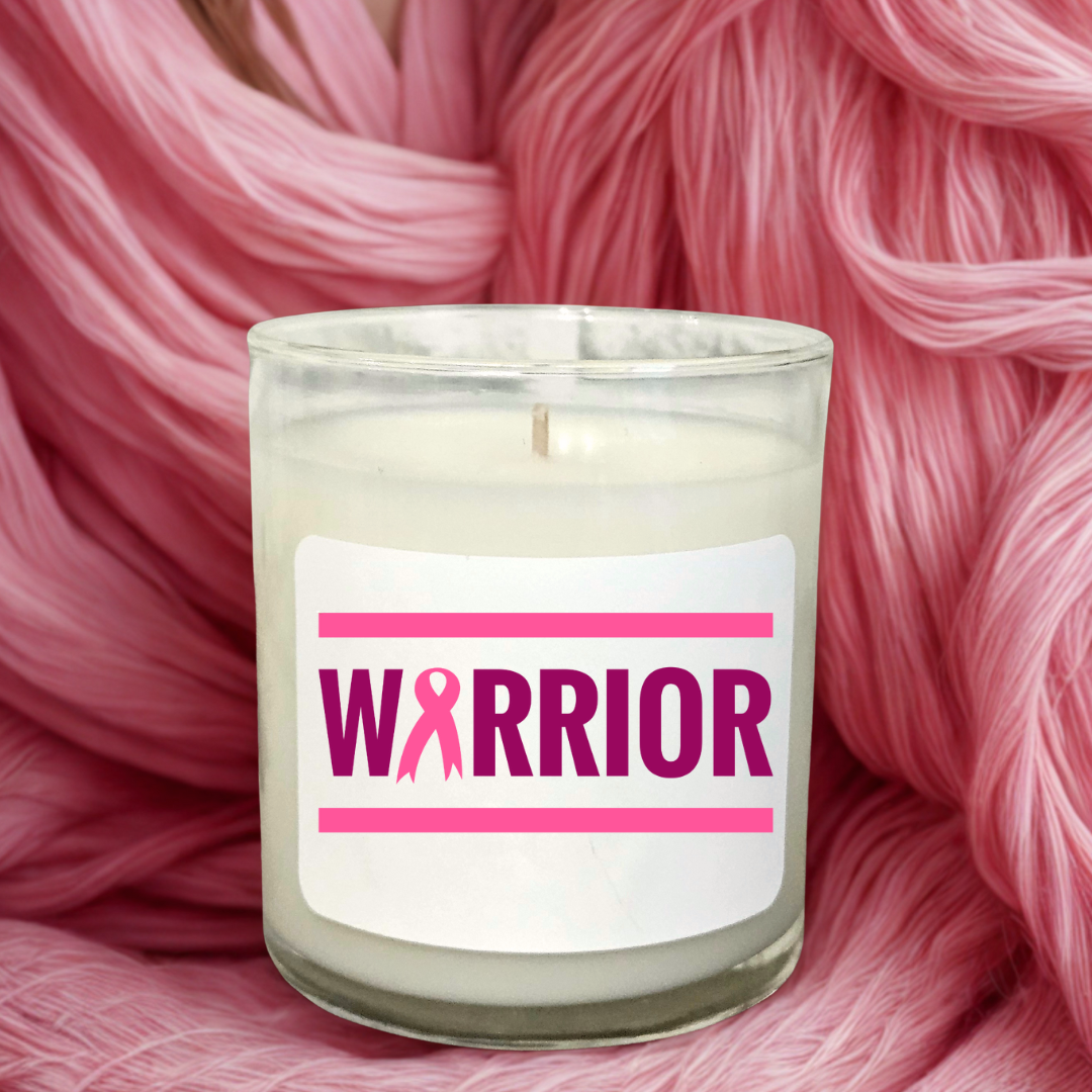 Breast Cancer Awareness Custom Candle