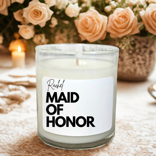 Maid of Honor Custom Candle