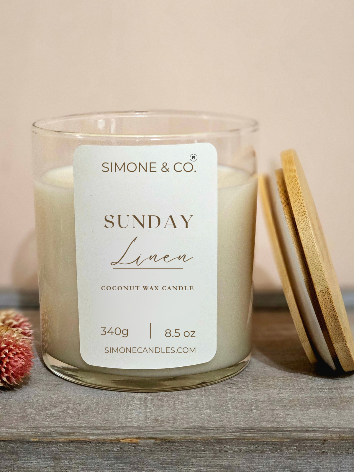 Sunday Linen 8.5 oz Jar Candle