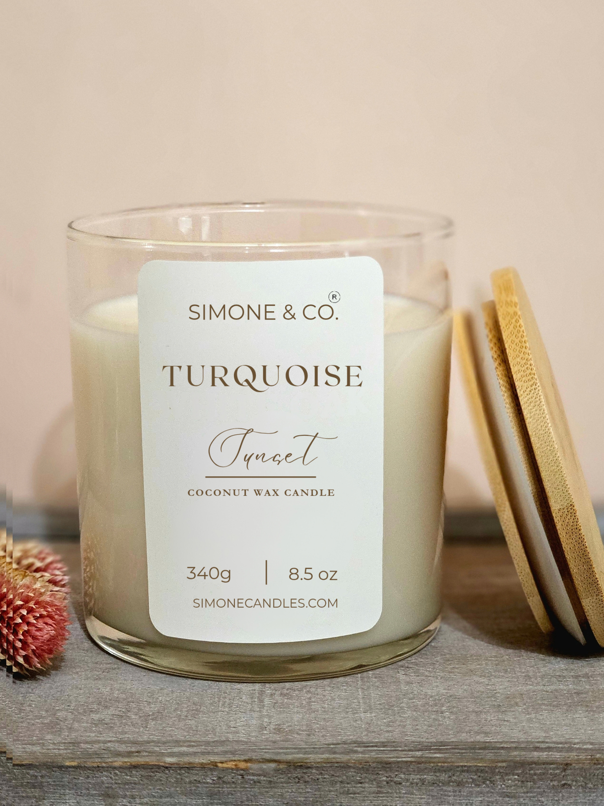 Turquoise Sunset 8.5 oz Jar Candle